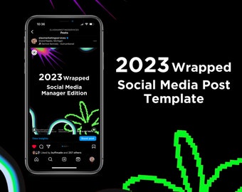 2023 Wrapped Social Media Post Template