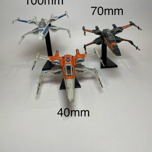 Star Wars Micro Galaxy Squadron T-70 X-Wing Flight Stand - physical print