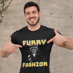 Furry Fashion Fun: Waschbär Tuxedo Shirt für Tierliebhaber, Papa, Mama und Kinder - Ein urkomisches Geschenk