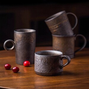 Handmade Rustic Ceramic Mugs | Rust Glaze Pottery Coffee Mug | Kitchen Ware | Made with Love <3