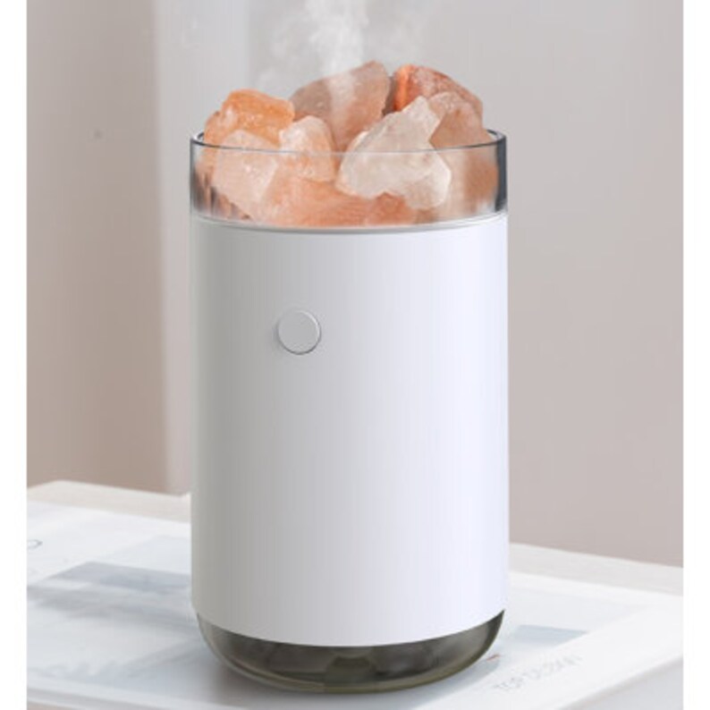 Air Humidifier Crystal Salt Stone Desktop Aromatherapy Essential Oil