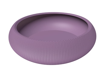 Knurled Catch-All Dish STL File: 3D Print Bowl (Digital Download)