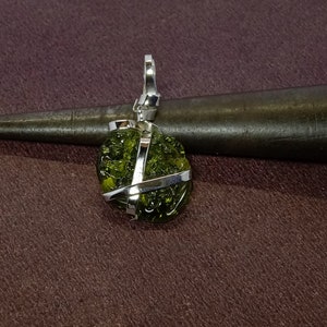 Moldavite Pendant | 925 Sterling Silver Moldavite Gemstone Jewelry | Handmade Silver Stone Necklace for Women