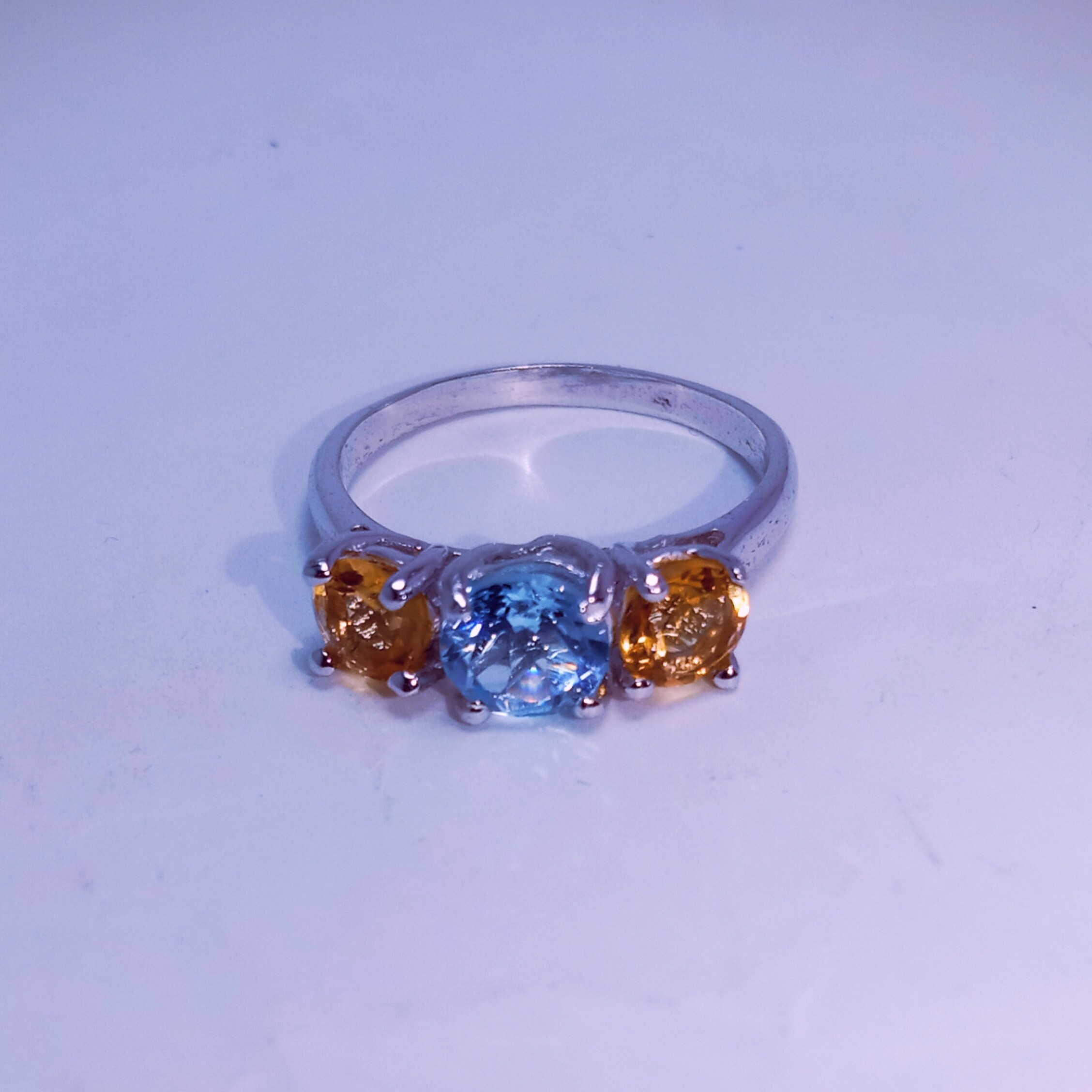 Natural Citrine Gemstone Ring – 925 Sterling Silver, Cushion Cut, 10+ Carats