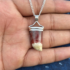 Red Jasper 925 Sterling Silver Pendant Necklace