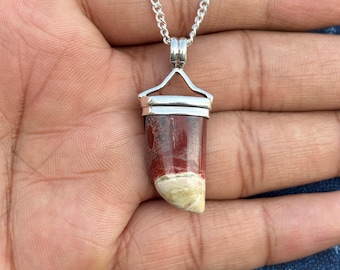 Red Jasper 925 Sterling Silver Pendant Necklace