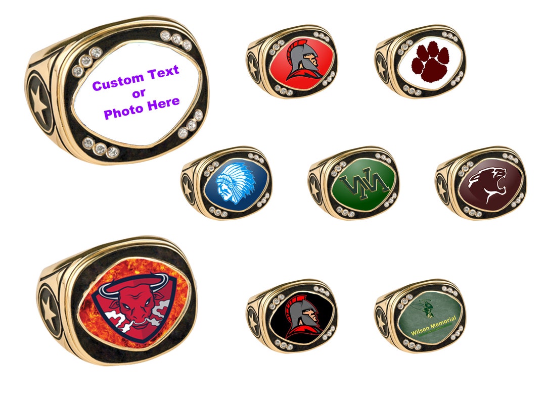 Custom Champion Rings - Any Image - Championship Ring - Gold Ring Only ...