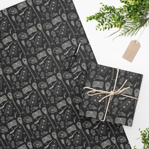  FnprtMo Christmas Wrapping Paper Clearance Black Custom Wrapping  Paper with Logo Birthday Wrapping Paper Customized Name Christma Wrapping  Paper Roll : Health & Household