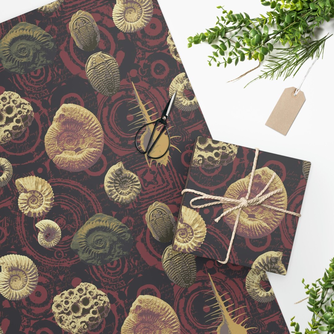 Geology Wrapping Paper, Geologists Gift Wrap, Anthropology Wrapping ...
