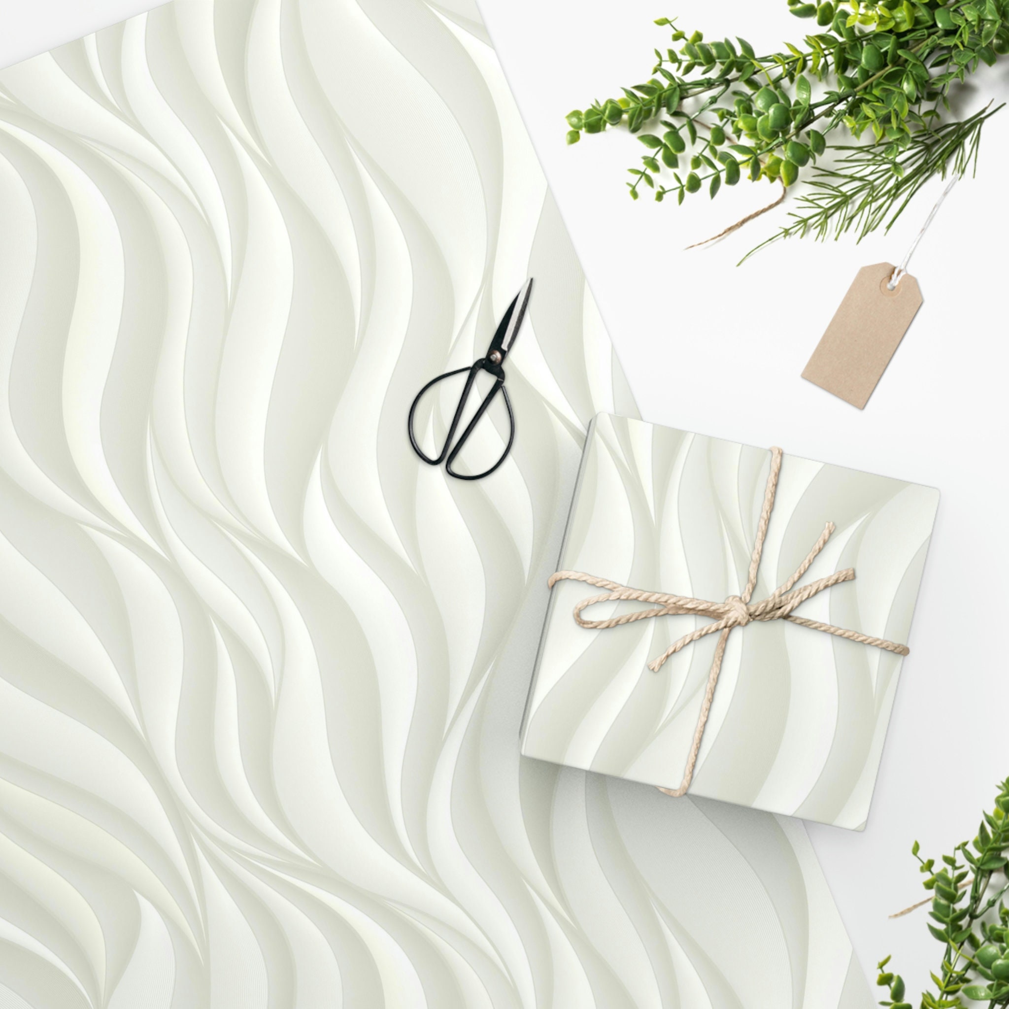 Elegant Matte White Wrapping Paper Premium Fine Art Design Minimalist Gift  Wrap Universal Use Timeless Matte Color 