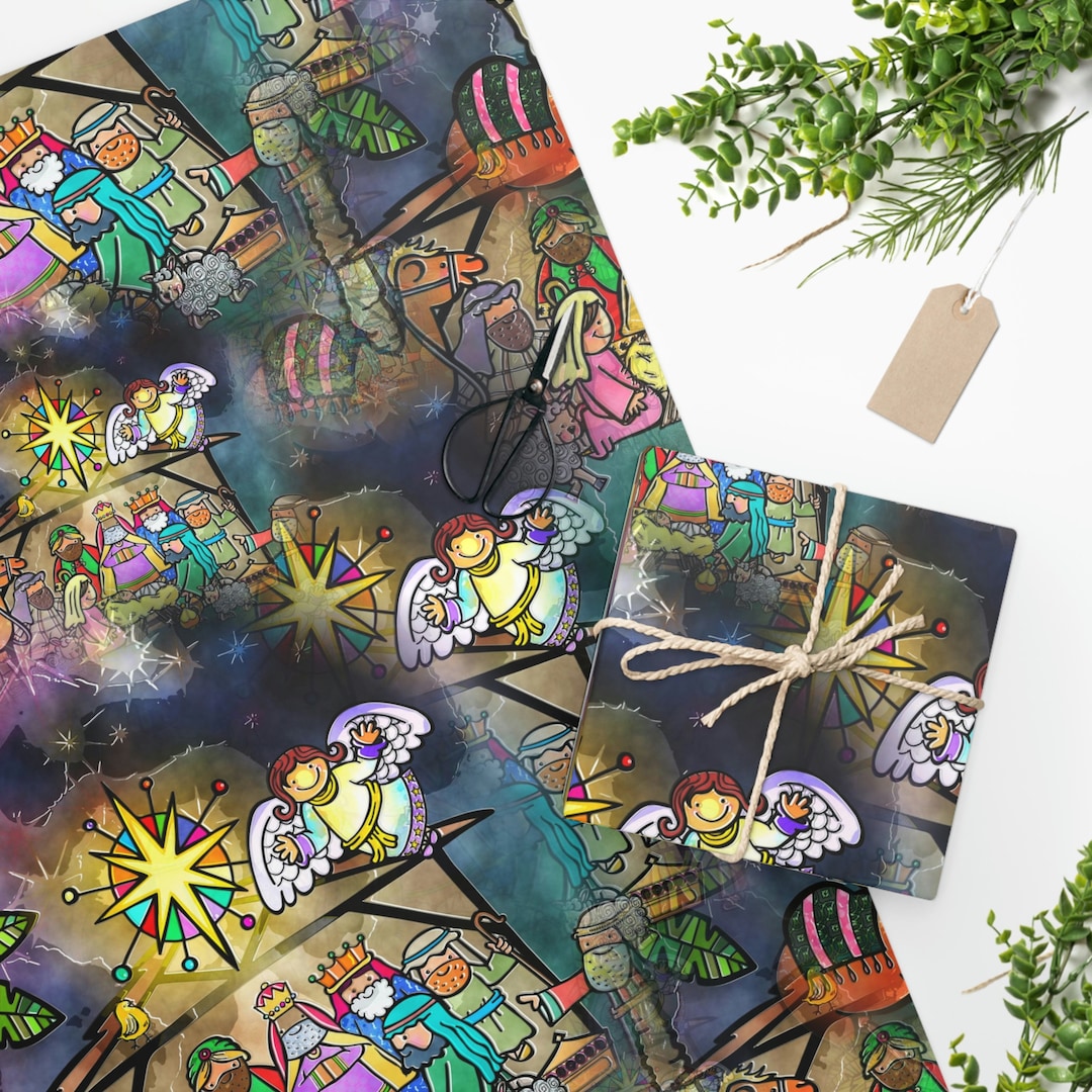 Religious Gift Wrapping Paper, Three Kings Day Wrapping Paper, Christian Wrapping Paper, First
