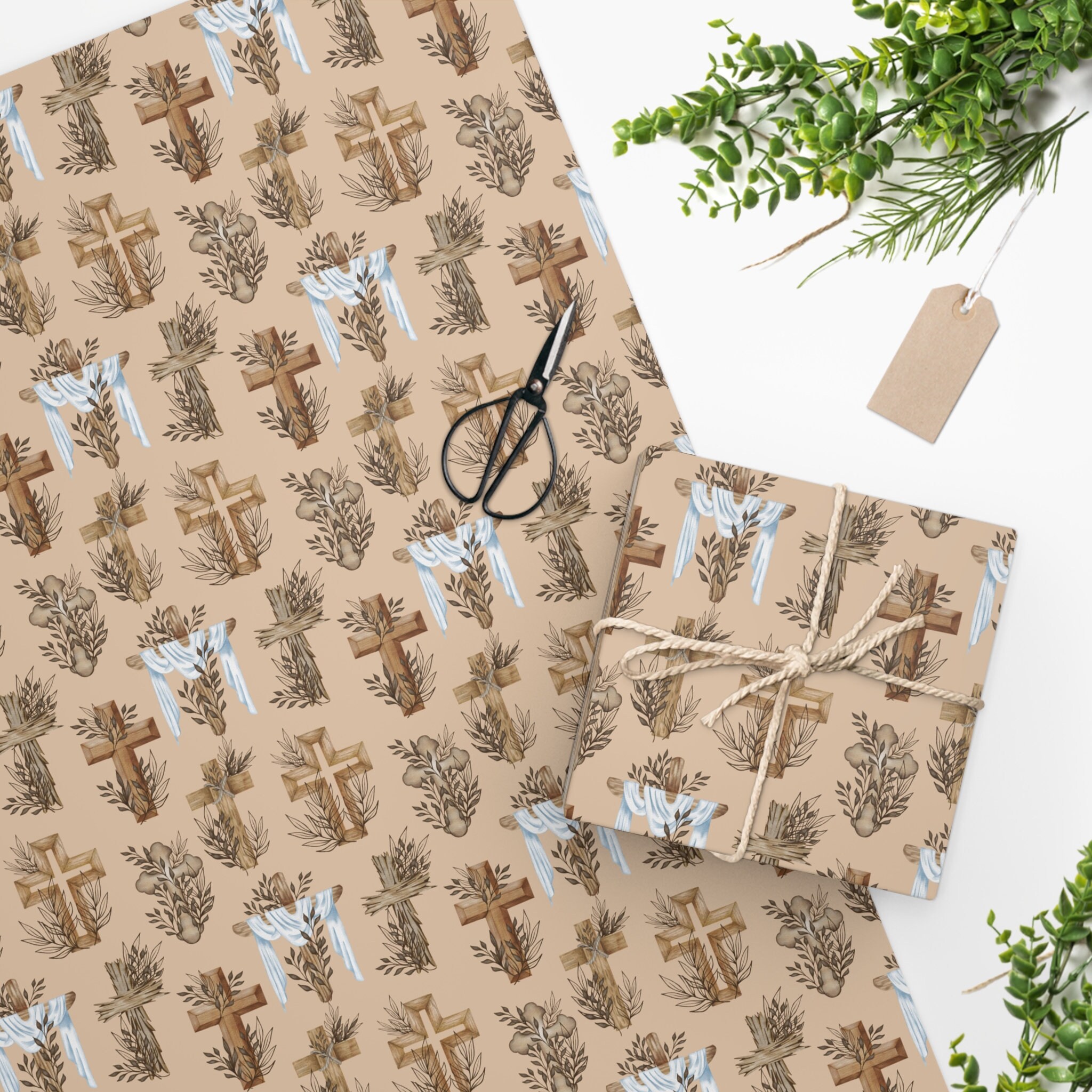Christian wrapping paper discount