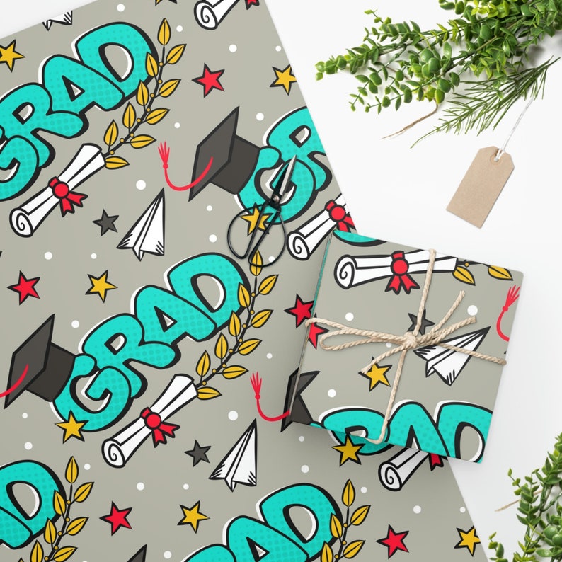 Graduation Wrapping Paper Etsy