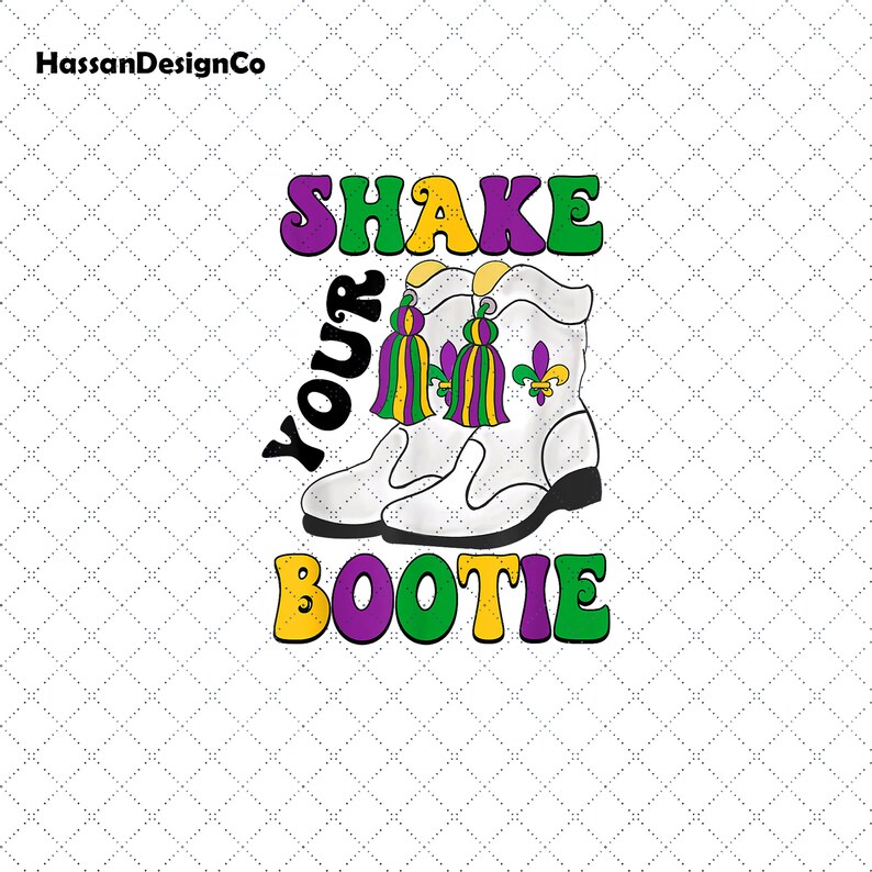 Shake Your Bootie Png, Mardi Gras Boots Png, Happy Mardi Gras Png