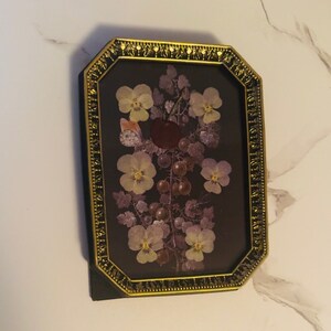 Antique Style Ornate Vintage Frame Illustration With Live Pansies ...