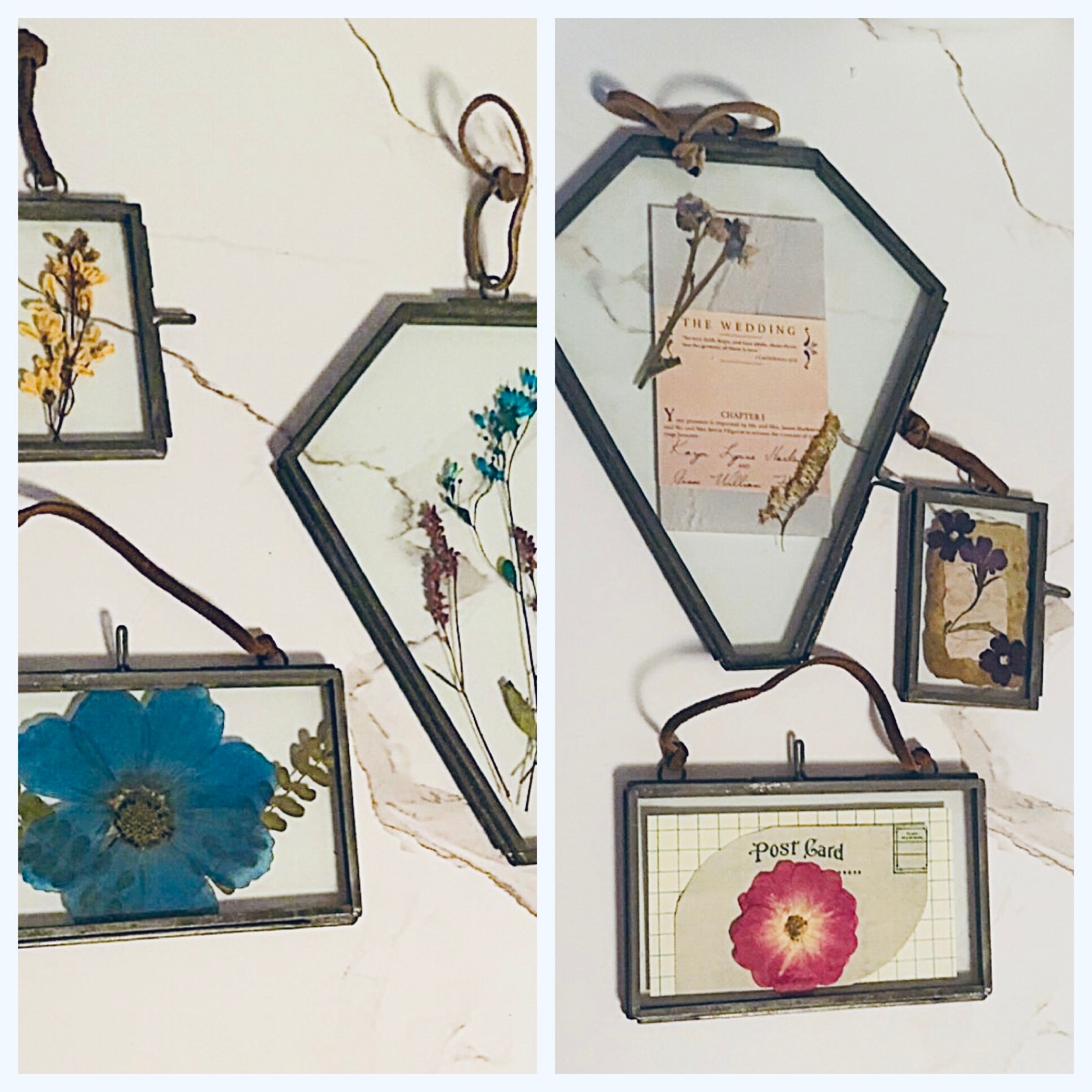 Vintage Keepsake Customizable Antique Distressed Zinc Frames