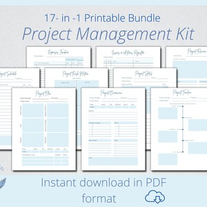 Project Planning Bundle,Planning, Tracking,Download, PDF Project template, Project Tracker,Project Management Template,Project Planning Tool