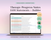 Clinical Phrases, Progress Notes Cheet Sheet, Therapy Aide, Progression Notes Statements, Therapy Tool,Therapist Checklist,Counselling Notes