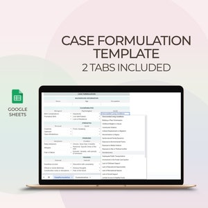 Therapy Case Conceptualization Template - Etsy