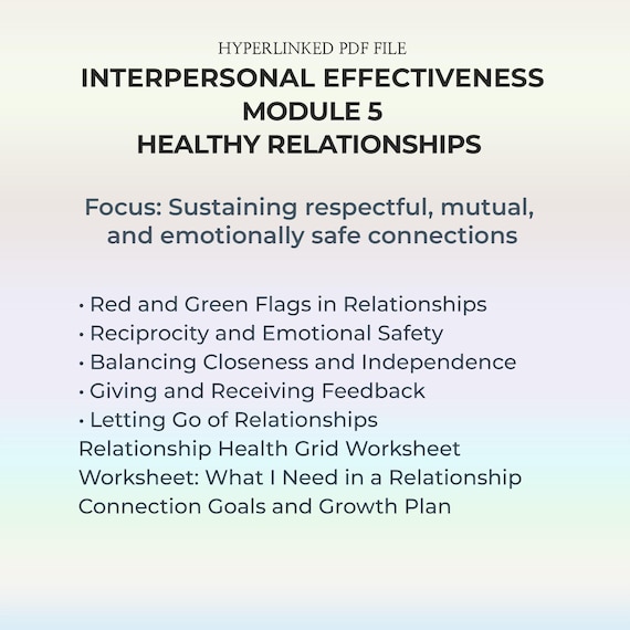 Relationship Guide Couples Workbook Emotional Safety Boundaries Tool Communication PDF Red Flag Checklist Trust Building Worksheet PDF