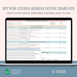 EFT Couples Therapy Notes, EFT Session Notes Template, Couple Therapy EFT, Marriage Counseling, Couples Counseling, Eft Notes, Eft Questions