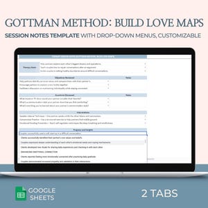 Gottman Therapie-Sitzung Notizen Vorlage Paare Therapie Fragen Ehe Ziele Gottman Methode Arbeitsblatt Beziehungs-Beratungs-Tool
