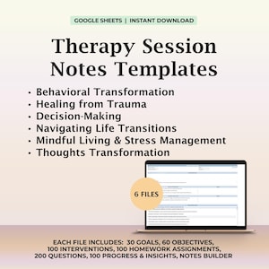 Szablon notatek z sesji terapeutycznej, cele terapii, cele terapii, interwencje terapeutyczne, ściągawka, pytania terapeutyczne, narzędzie dla terapeuty