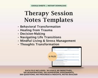 Therapy Session Notes Template, Therapy Objectives, Therapy Goals, Treatment Interventions, Cheat Sheet, Therapy Questions, Therapist Tool