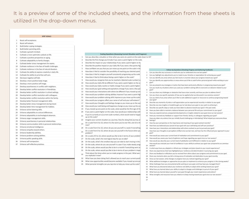 SFBT Therapy Notes Template Solution-focused Brief Session ...