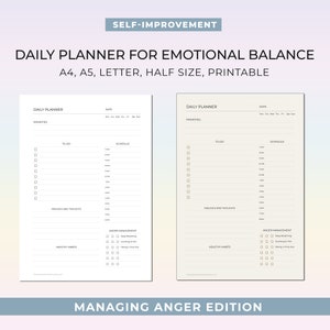Anger Worksheet, Anger Management Sheet, Anger Therapy, Controlling Anger, Printable Daily Planner Sheet, Therapy Worksheet, Therapy Tool