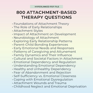 Attachment Styles Therapy Questions, Anxious Attachment, Attachment Theory, Avoidant Attachment, Disorganized Attachment, Secure Attachment