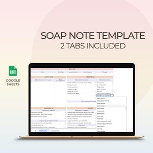 Modello di nota SOAP, note di terapia, modelli di terapeuta, piano di terapia psicologica, psicoterapeuta, pianificatore di terapeuti, consulenza sulla salute mentale
