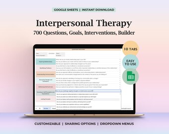 Zwischenmenschliche Therapie Fragen, Arbeitsbuch, Check-in-Aufführungen, Rollenübergänge, zwischenmenschliche Streitigkeiten, Trauer, Ziele, Eingriffe, Therapeuten planen