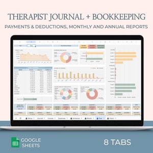 Therapist Journal, Psychotherapist Tool, Appointment Therapy, Therapist Payment Tracker, Therapist Schedule, Therapy Routine, Client Records