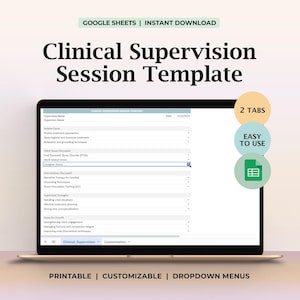 Clinical Supervision Template, Supervision for Therapists, Supervision Session, Psychological Supervision, Psychotherapist Supervisor, LCSW