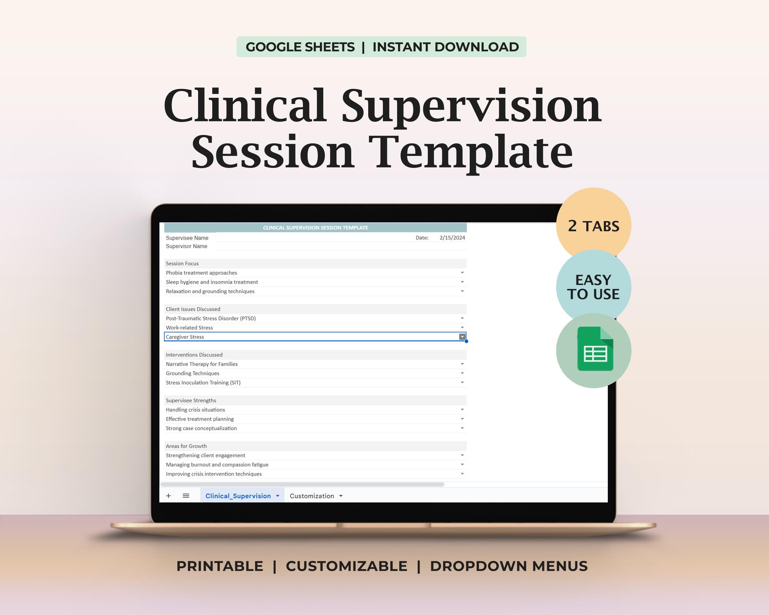 Clinical Supervision Template, Supervision for Therapists, Supervision Session, Psychological Supervision, Psychotherapist Supervisor, LCSW