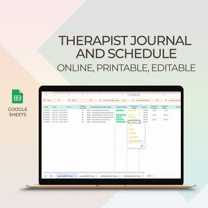Therapist Schedule Planner for Organizing Client Sessions Time Blocking Clinical Notes Daily Journal Tracking Psychotherapist Mental Health