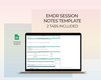 EMDR Therapy Notes, Session Notes, Eye Desensitization Therapy, EMDR Eye Movement Therapy, EMDR Eye Movement, Eye Movement Desensitization