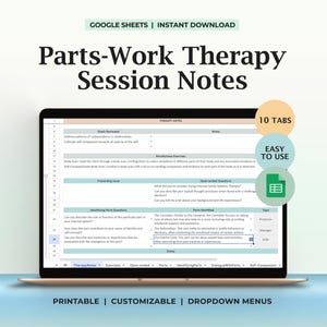 Parts-Work Therapy Notes Inner Systems Psychotherapy Template Mental Health Counseling Session Notes | Psychology Resource for Therapists