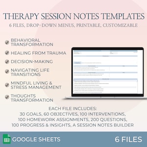 Therapy Session Notes Template, Therapy Objectives, Therapy Goals, Treatment Interventions, Cheat Sheet, Therapy Questions, Therapist Tool
