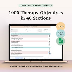 Metas de la terapia Objetivos Plan de tratamiento de asesoramiento Hoja de planificación de la sesión de terapia Plantilla imprimible de establecimiento de metas para el proveedor de salud mental