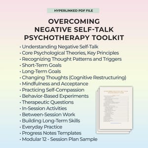 Negative Selbstgesprächstherapie