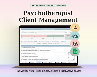 Kalkylblad för psykoterapeutplanerare, psykologanteckningar, psykologisk terapiplan, terapiverktyg, terapimall, rådgivning om psykisk hälsa