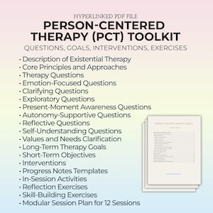 Persoonsgerichte therapie Vragen Interventie Aanwijzingen voor zelfontwikkeling Reflectiedoelen cliënt Therapeutnotities Sjabloon Counselingtool