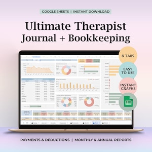 Therapist Journal, Psychotherapist Tool, Appointment Therapy, Therapist Payment Tracker, Therapist Schedule, Therapy Routine, Client Records