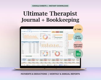 Therapist Journal, Psychotherapist Tool, Appointment Therapy, Therapist Payment Tracker, Therapist Schedule, Therapy Routine, Client Records