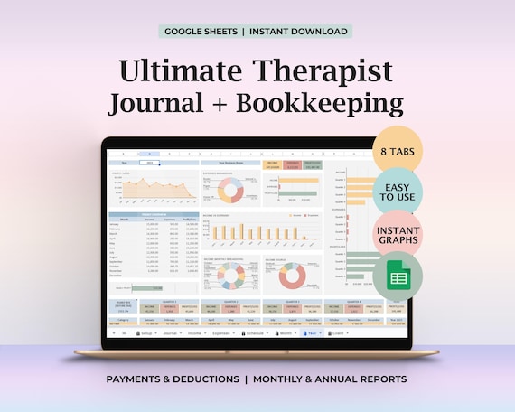 Therapist Journal, Psychotherapist Tool, Appointment Therapy, Therapist Payment Tracker, Therapist Schedule, Therapy Routine, Client Records