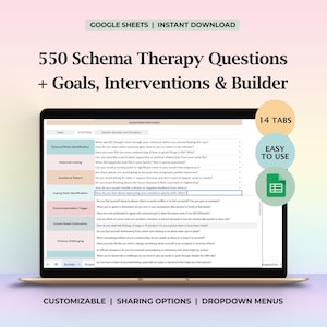 Schema Therapy Interventions Questions CBT Schema Goals Healing Borderline Personality Disorder Counseling Tools Treatment Templates Digital