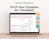 SOAP Note template, Therapy Notes, Therapist templates, Psychology therapy plan, Psychotherapist, Therapist Planner,Mental health counseling
