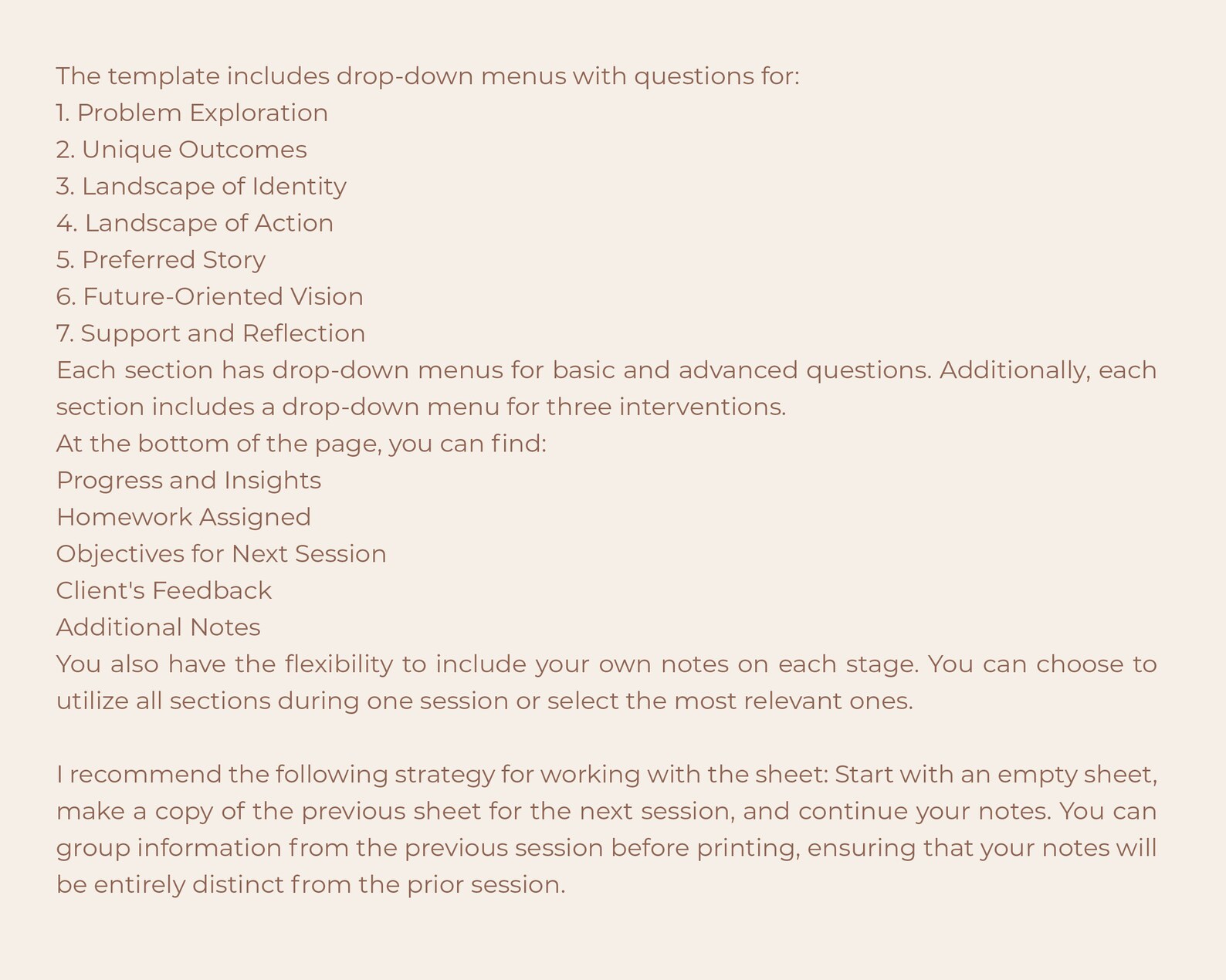 Narrative Therapy Notes Template, Session Notes Template, Therapy ...